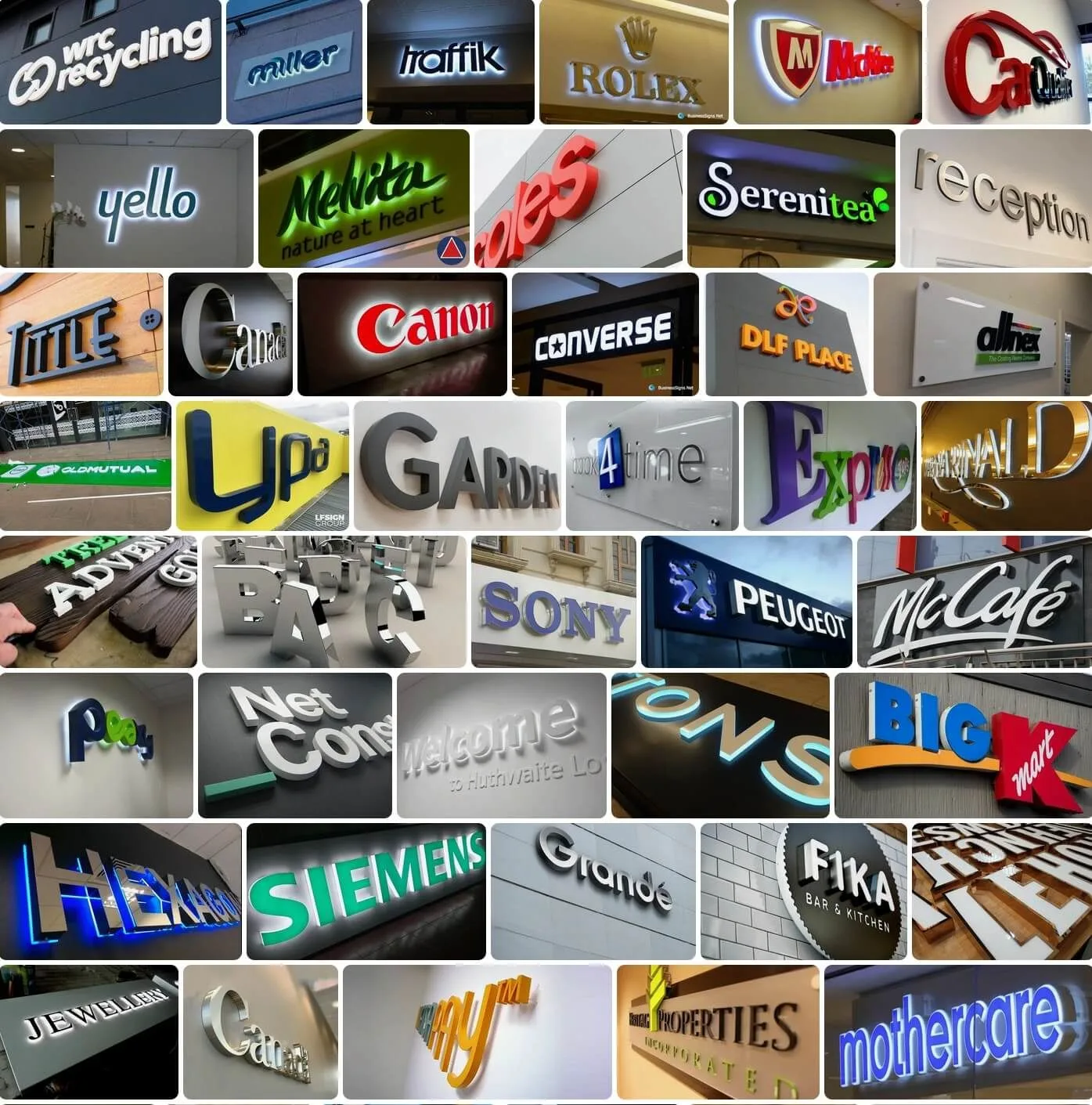 Backlit sign boards Dubai